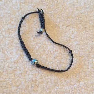 Fossil dark brown with gem bracelet